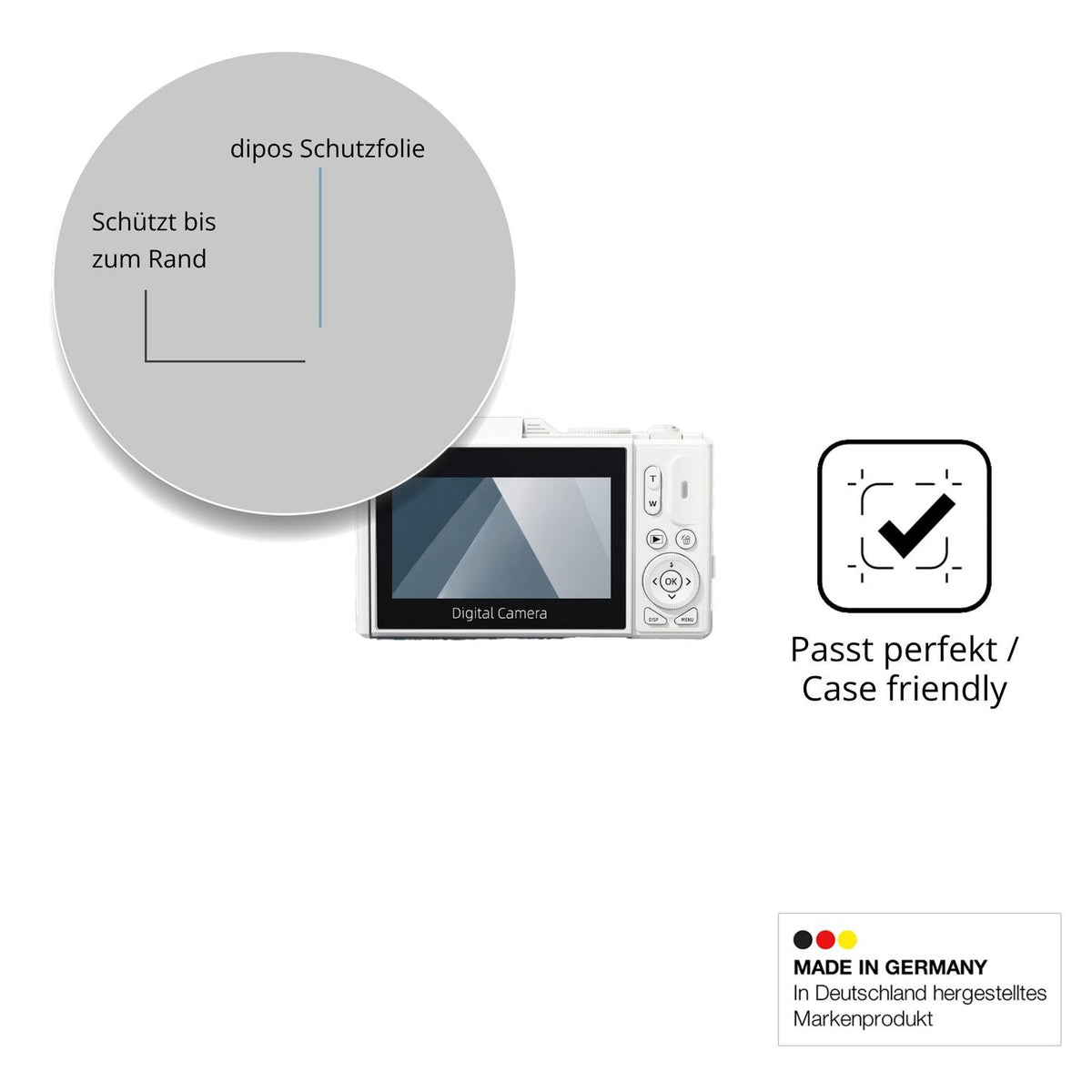 Besonders flexibler Displayschutz mit Anti-Shock-Schicht im Materialmix