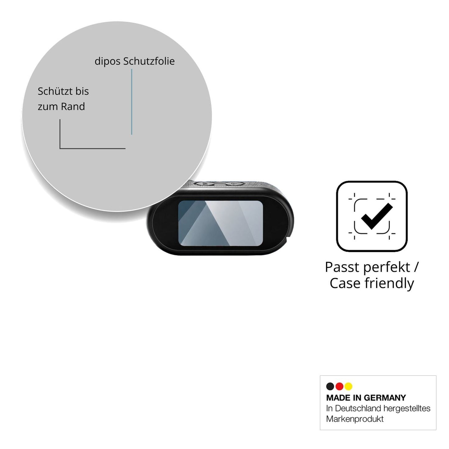 Besonders flexibler Displayschutz mit Anti-Shock-Schicht im Materialmix