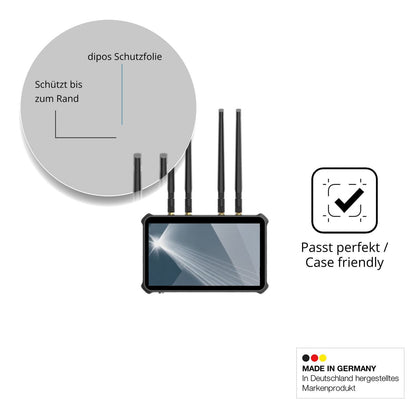 Besonders flexibler Displayschutz mit Anti-Shock-Schicht im Materialmix