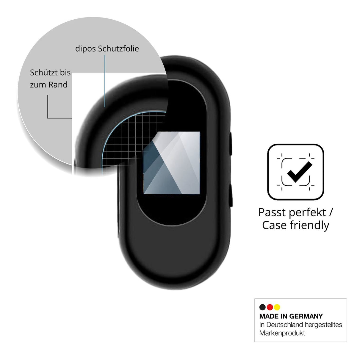 Besonders flexibler Displayschutz mit Anti-Shock-Schicht im Materialmix