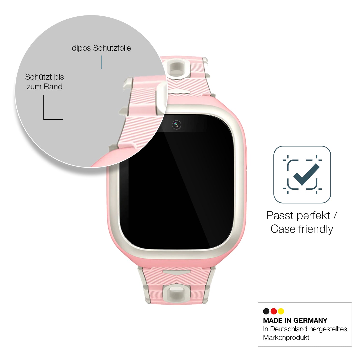 Besonders flexibler Displayschutz mit Anti-Shock-Schicht im Materialmix