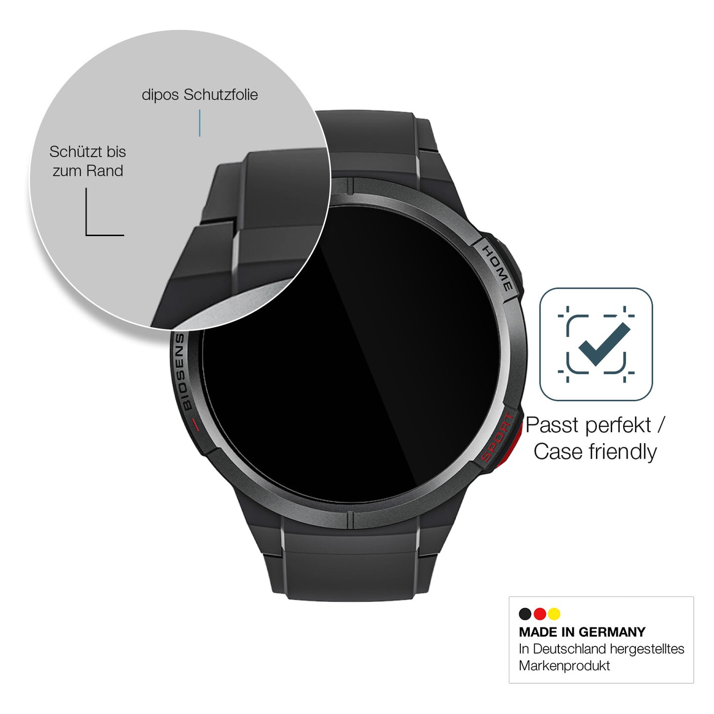 Besonders flexibler Displayschutz mit Anti-Shock-Schicht im Materialmix