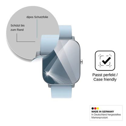 2x 9H Schutzfolie für Mopuea Smartwatch 1.4 Panzerfolie
