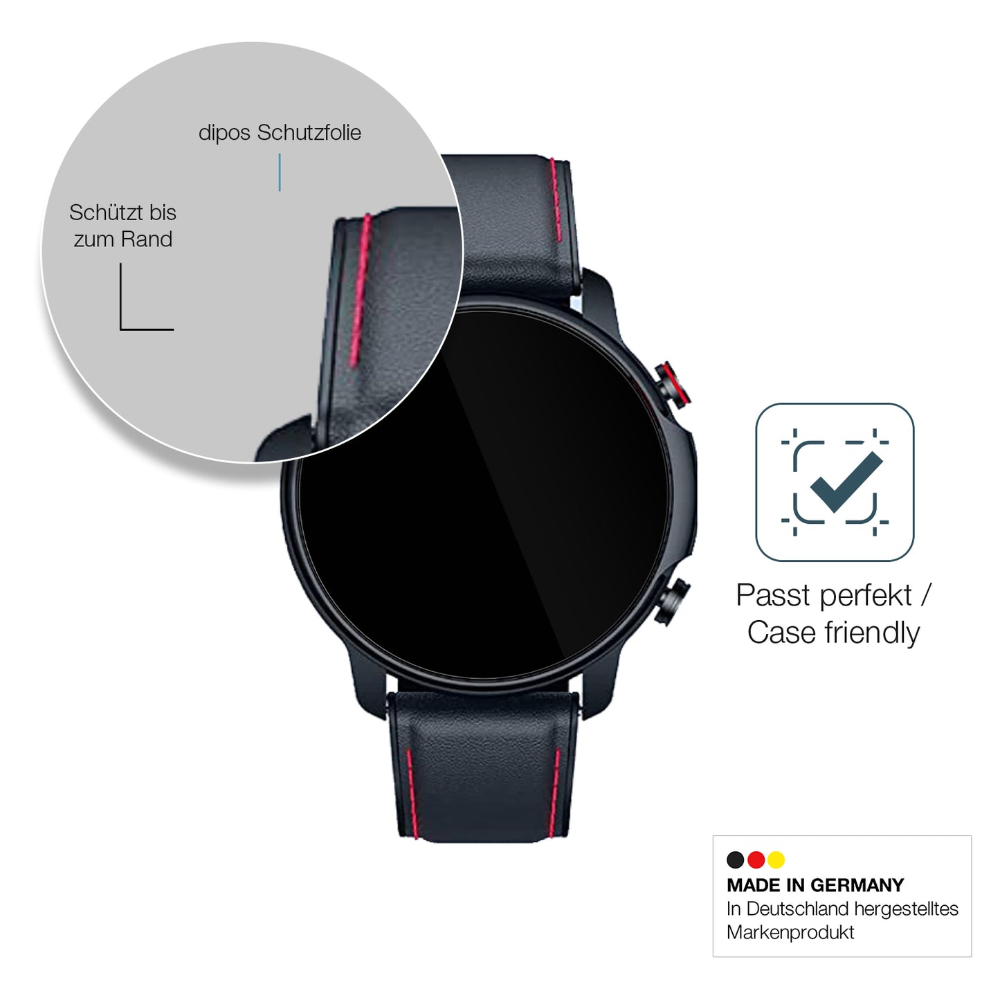 Besonders flexibler Displayschutz mit Anti-Shock-Schicht im Materialmix