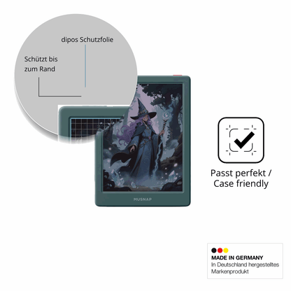 Besonders flexibler Displayschutz mit Anti-Shock-Schicht im Materialmix
