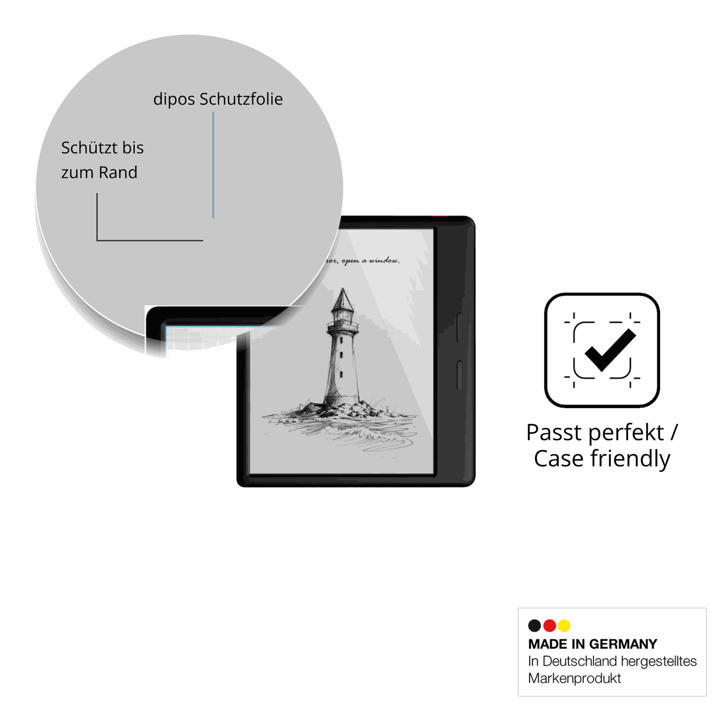 Besonders flexibler Displayschutz mit Anti-Shock-Schicht im Materialmix
