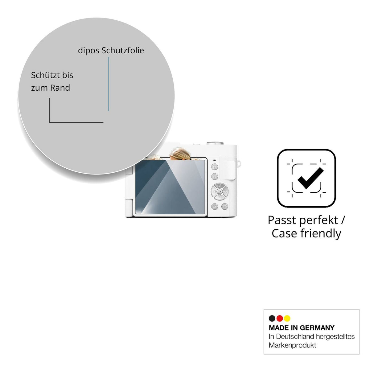 Besonders flexibler Displayschutz mit Anti-Shock-Schicht im Materialmix