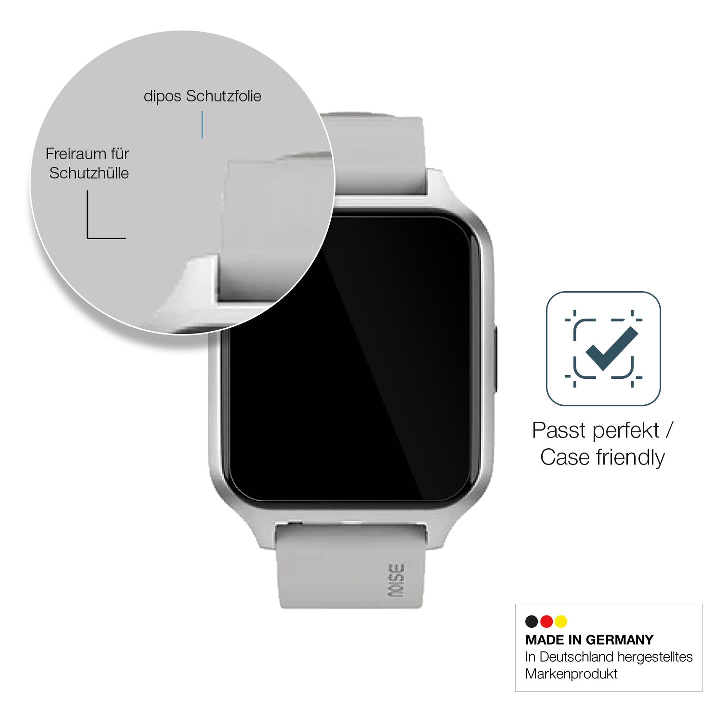 Besonders flexibler Displayschutz mit Anti-Shock-Schicht im Materialmix