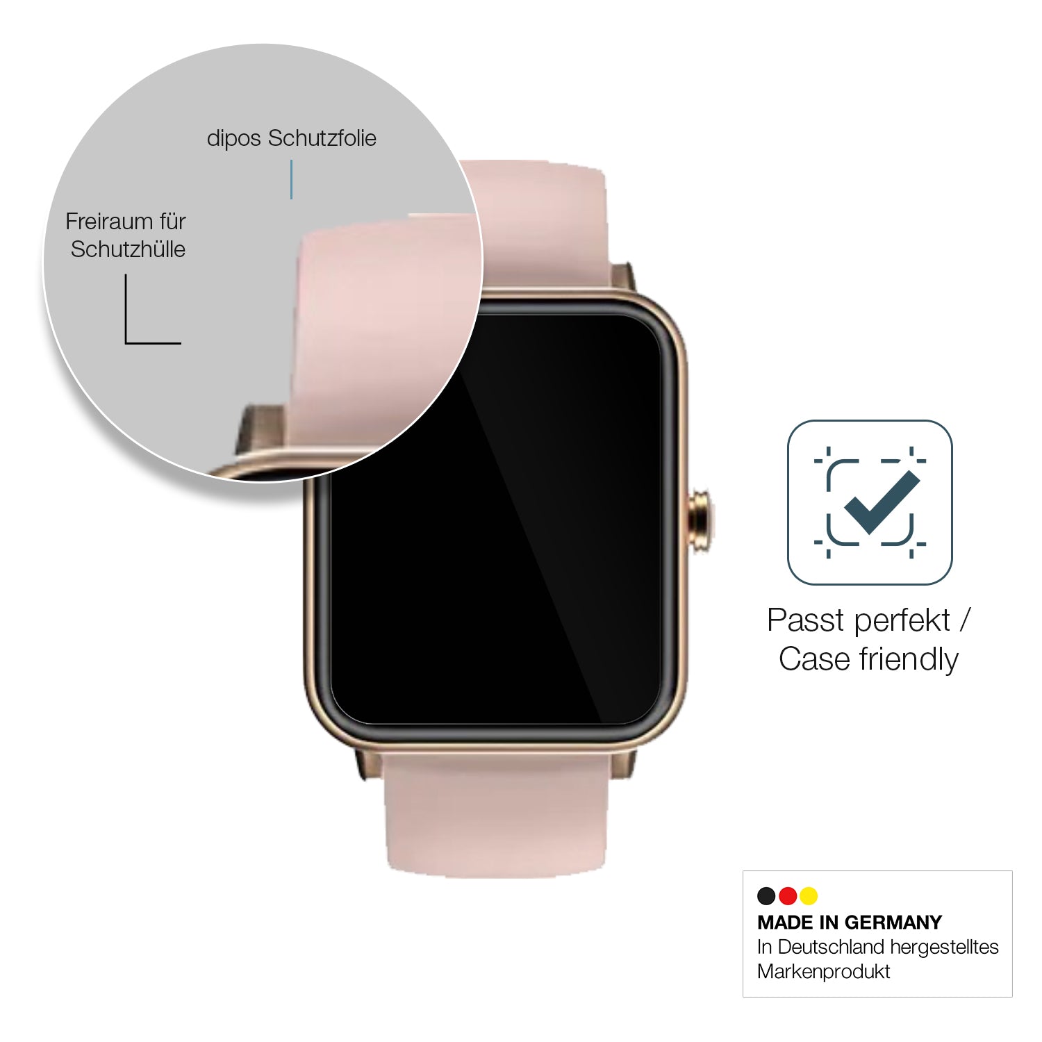 Besonders flexibler Displayschutz mit Anti-Shock-Schicht im Materialmix