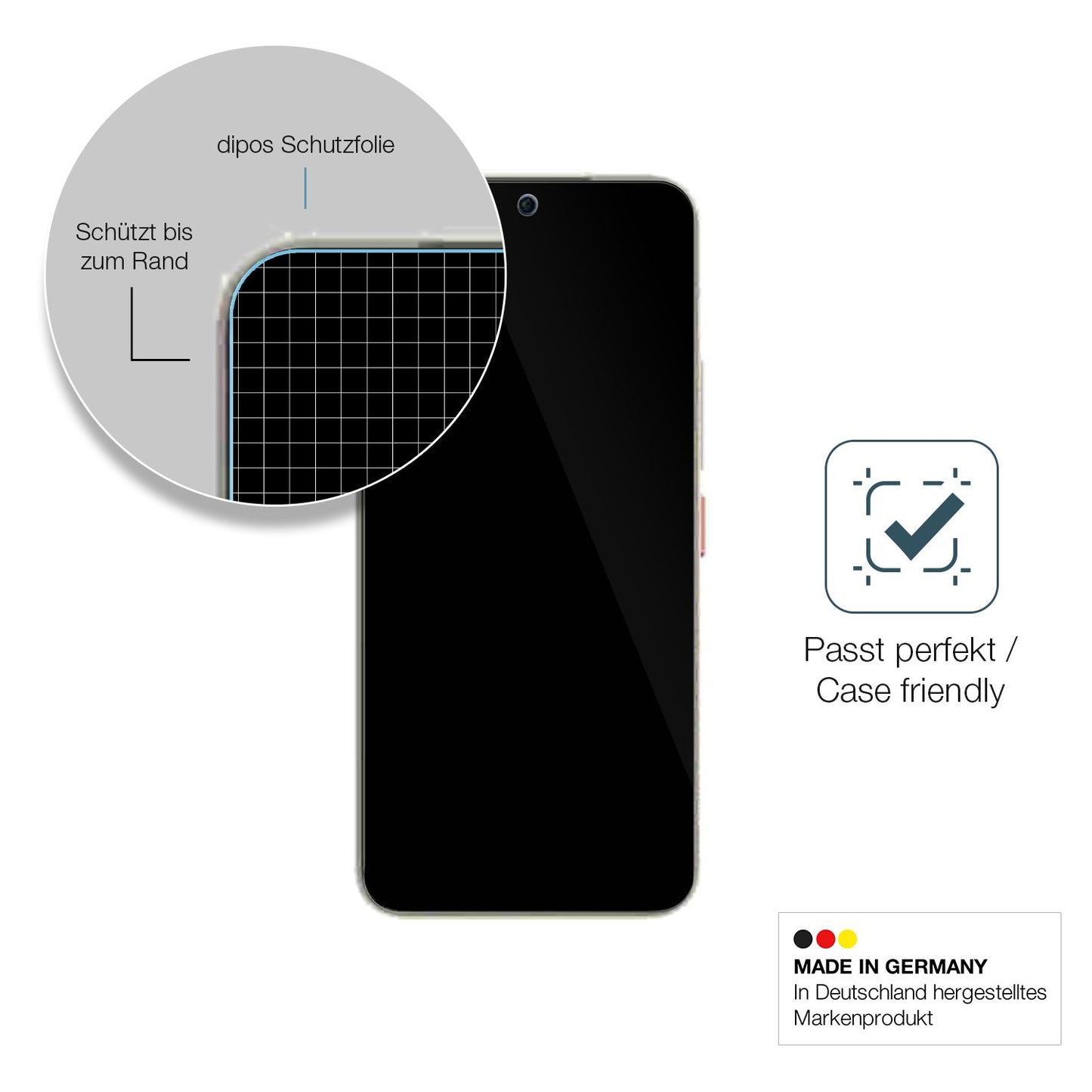 Besonders flexibler Displayschutz mit Anti-Shock-Schicht im Materialmix