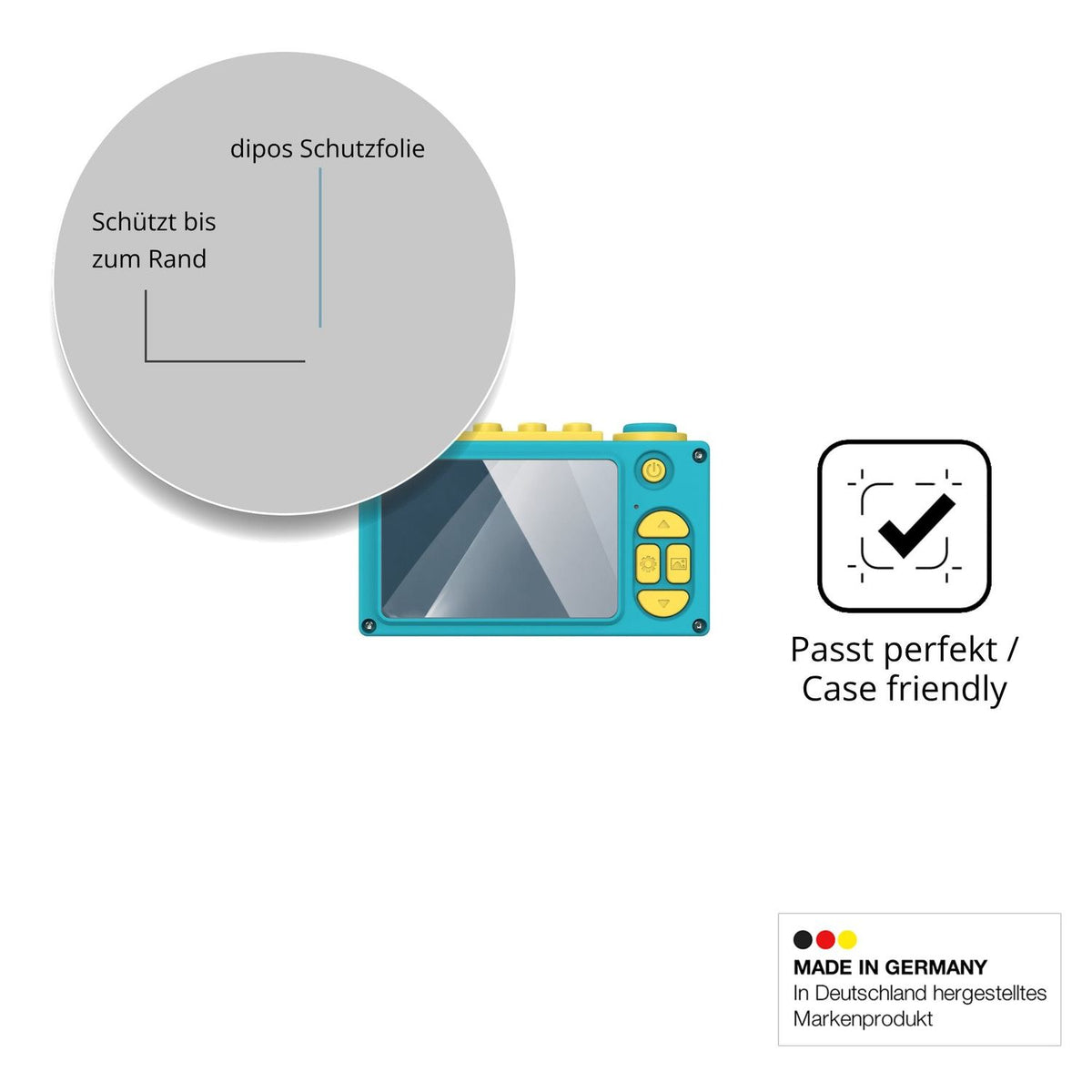 Besonders flexibler Displayschutz mit Anti-Shock-Schicht im Materialmix