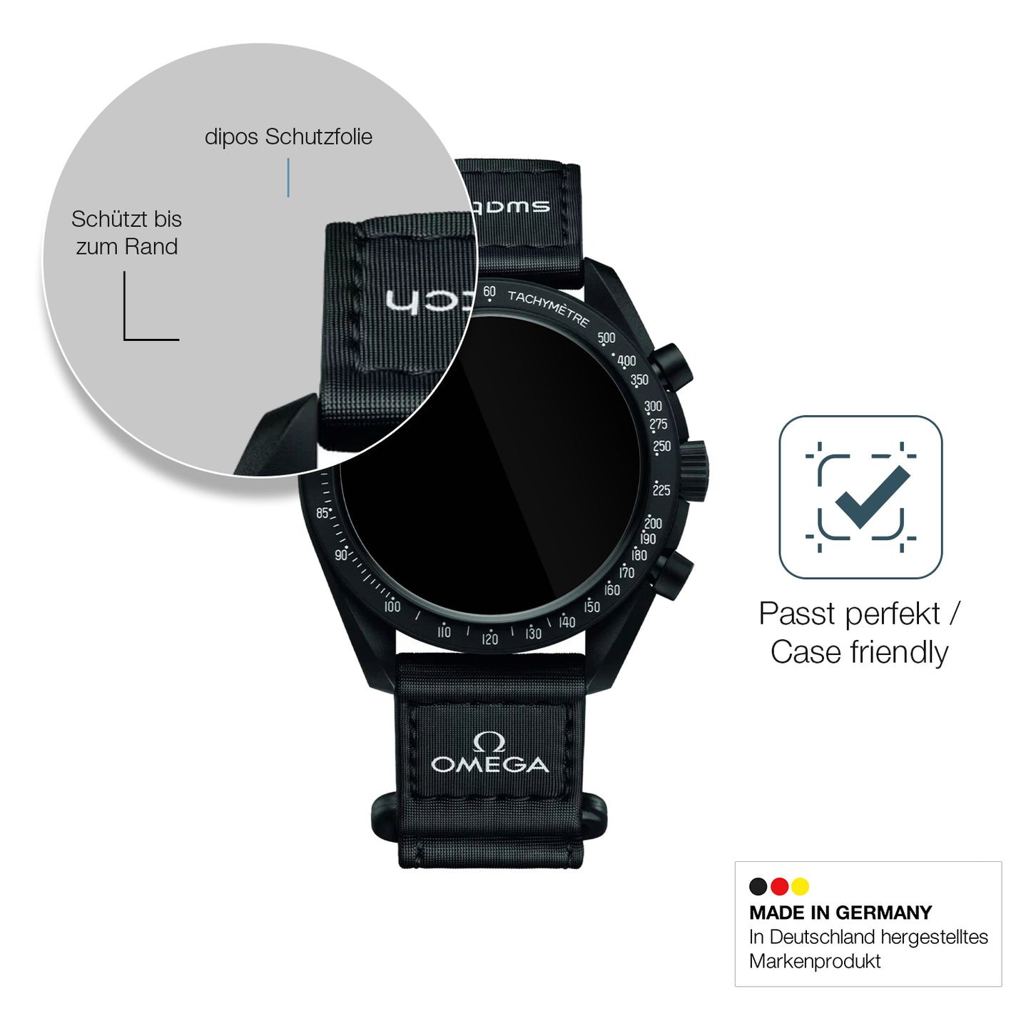 Besonders flexibler Displayschutz mit Anti-Shock-Schicht im Materialmix
