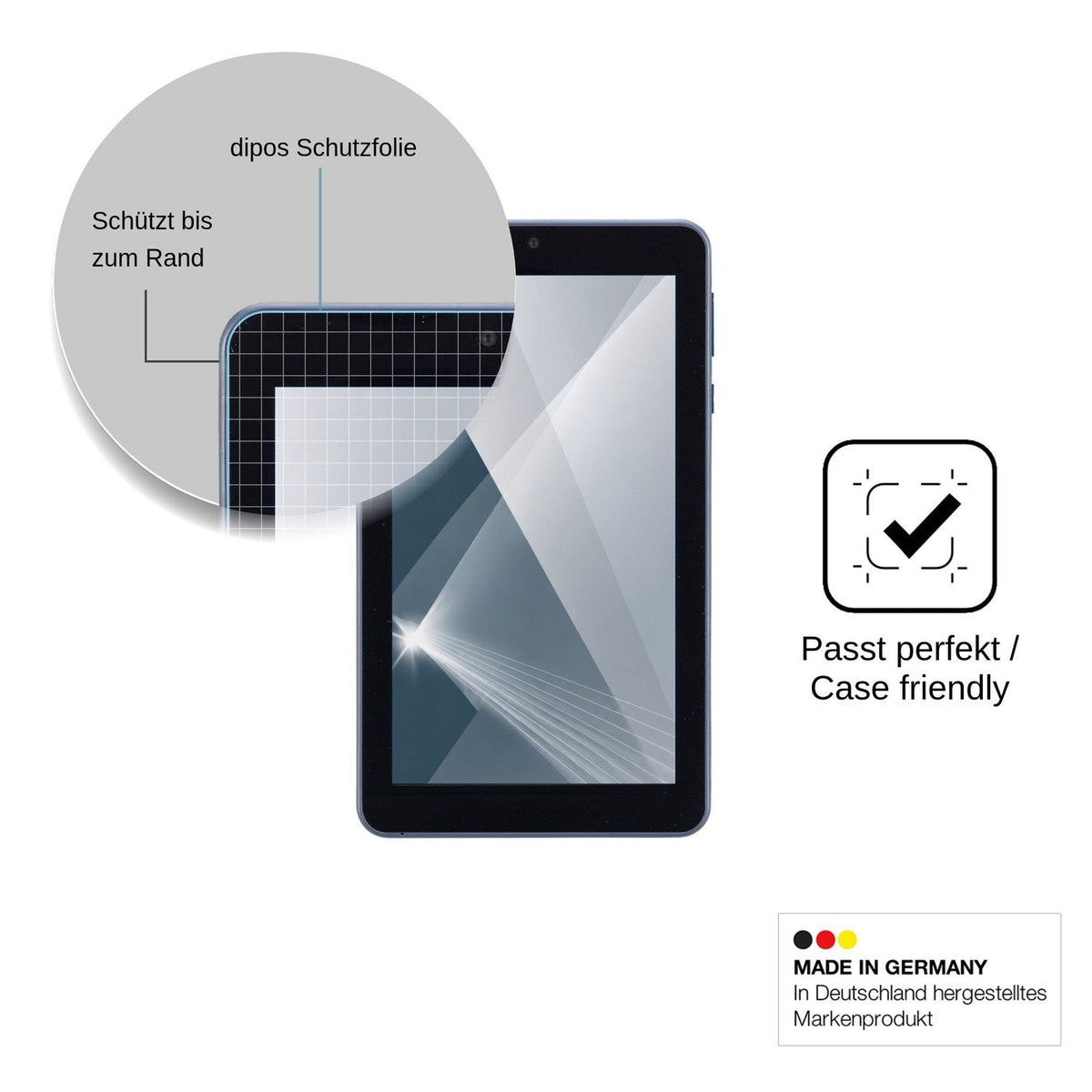 2x 9H Schutzfolie für ONN Surf Tablet 7 Panzerfolie