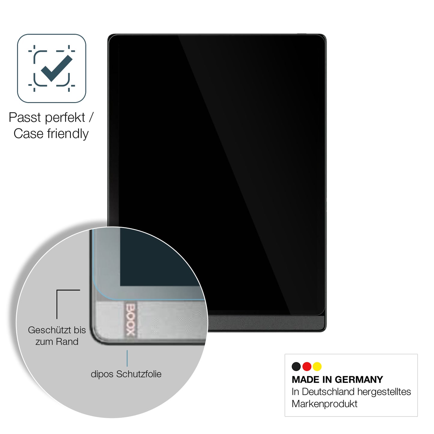 Besonders flexibler Displayschutz mit Anti-Shock-Schicht im Materialmix