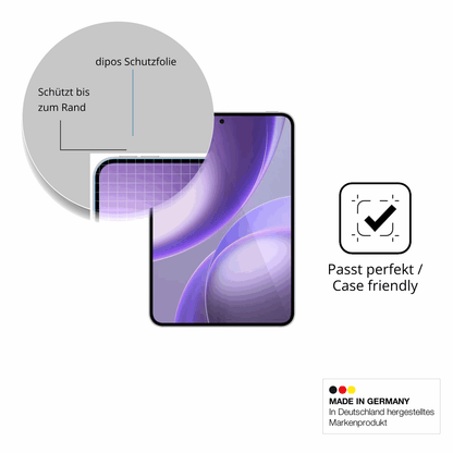 Besonders flexibler Displayschutz mit Anti-Shock-Schicht im Materialmix
