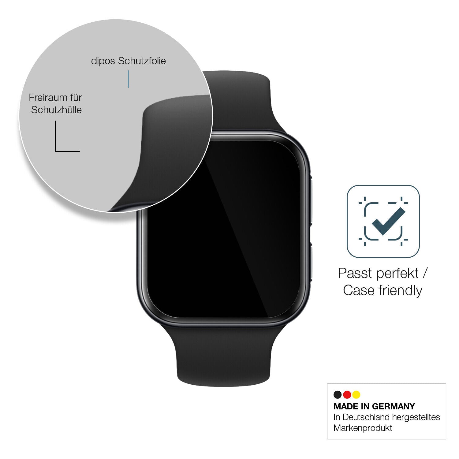 Besonders flexibler Displayschutz mit Anti-Shock-Schicht im Materialmix