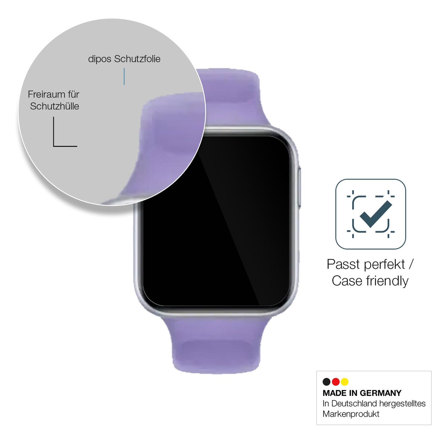 Besonders flexibler Displayschutz mit Anti-Shock-Schicht im Materialmix