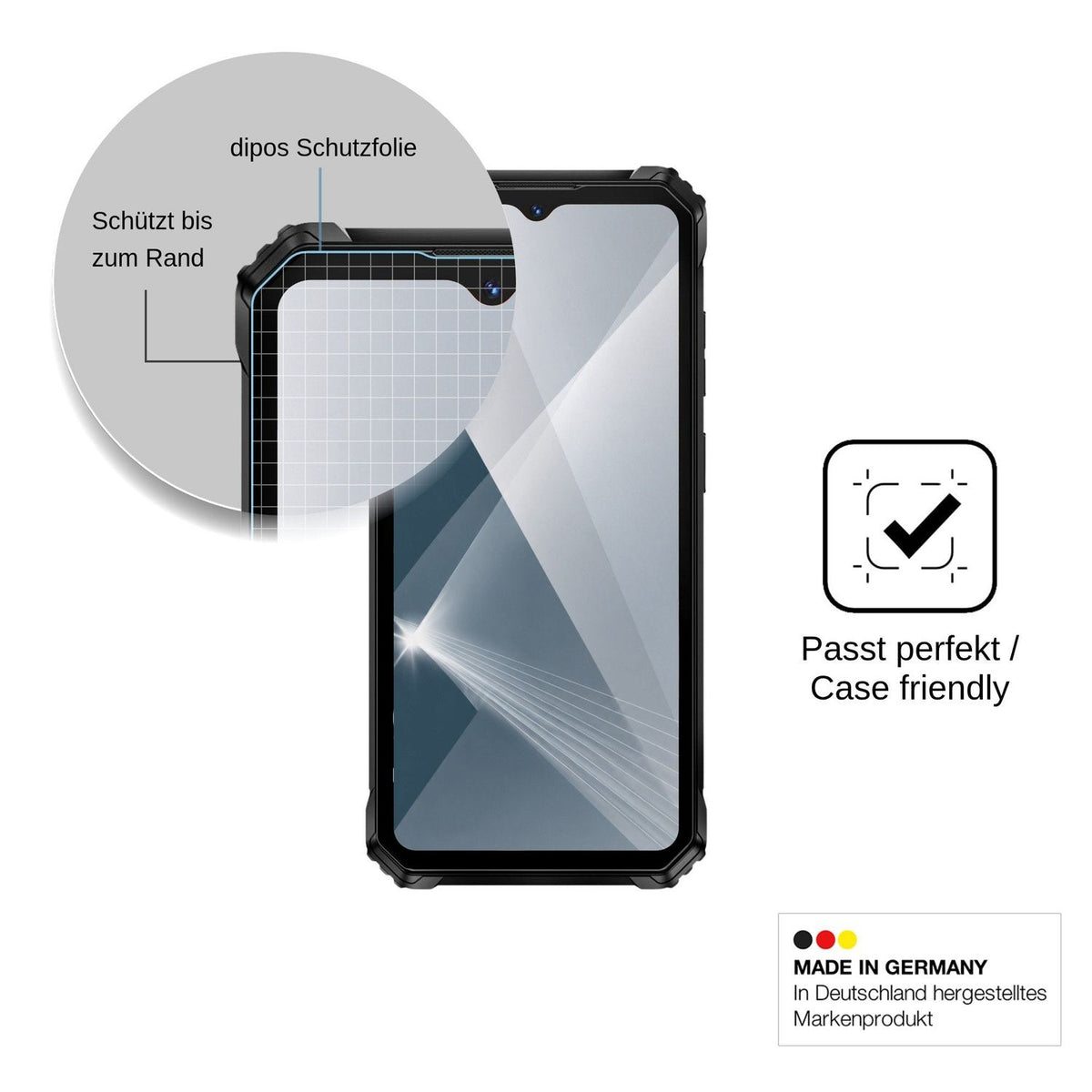 2x 9H Schutzfolie für Oukitel G6 Panzerfolie
