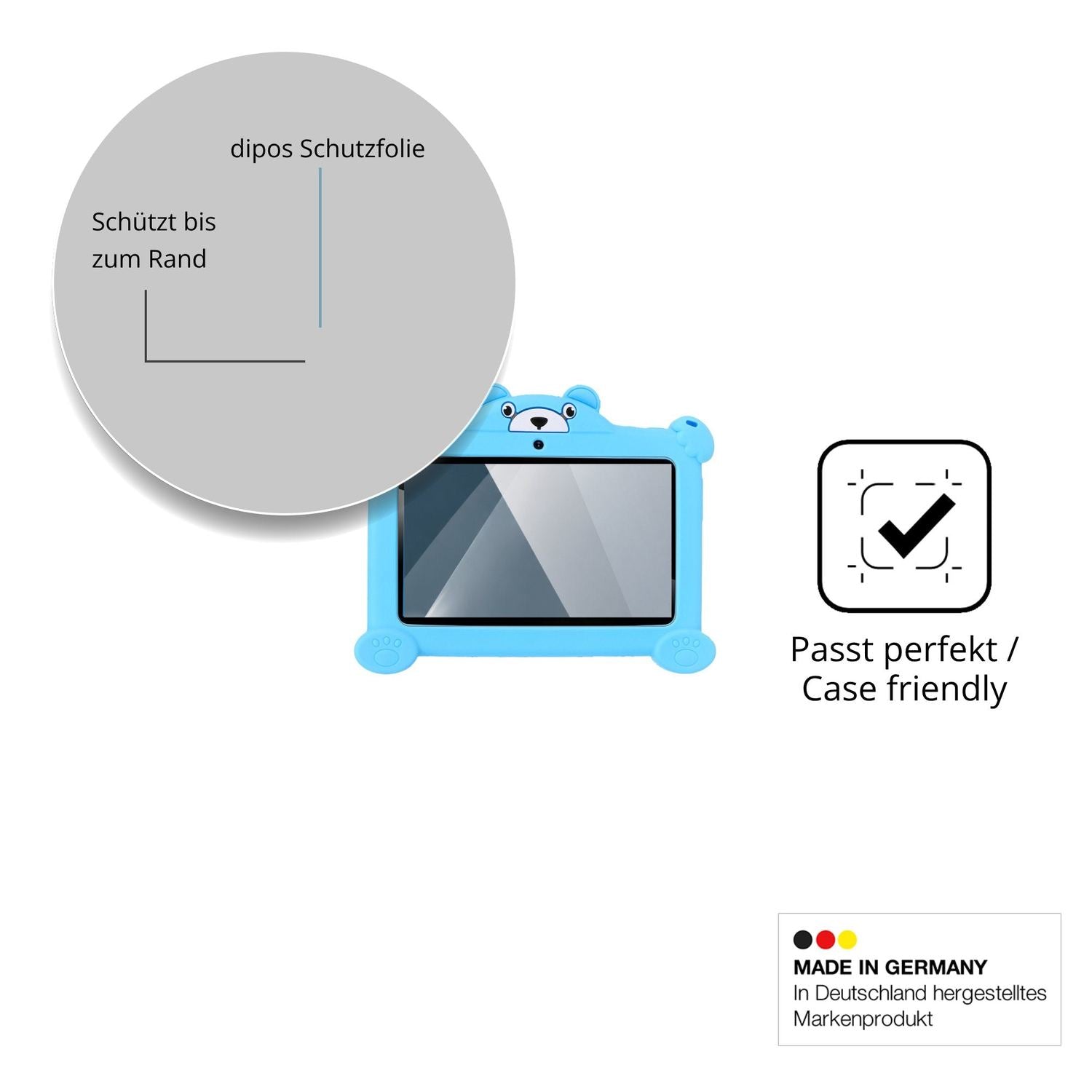 Besonders flexibler Displayschutz mit Anti-Shock-Schicht im Materialmix