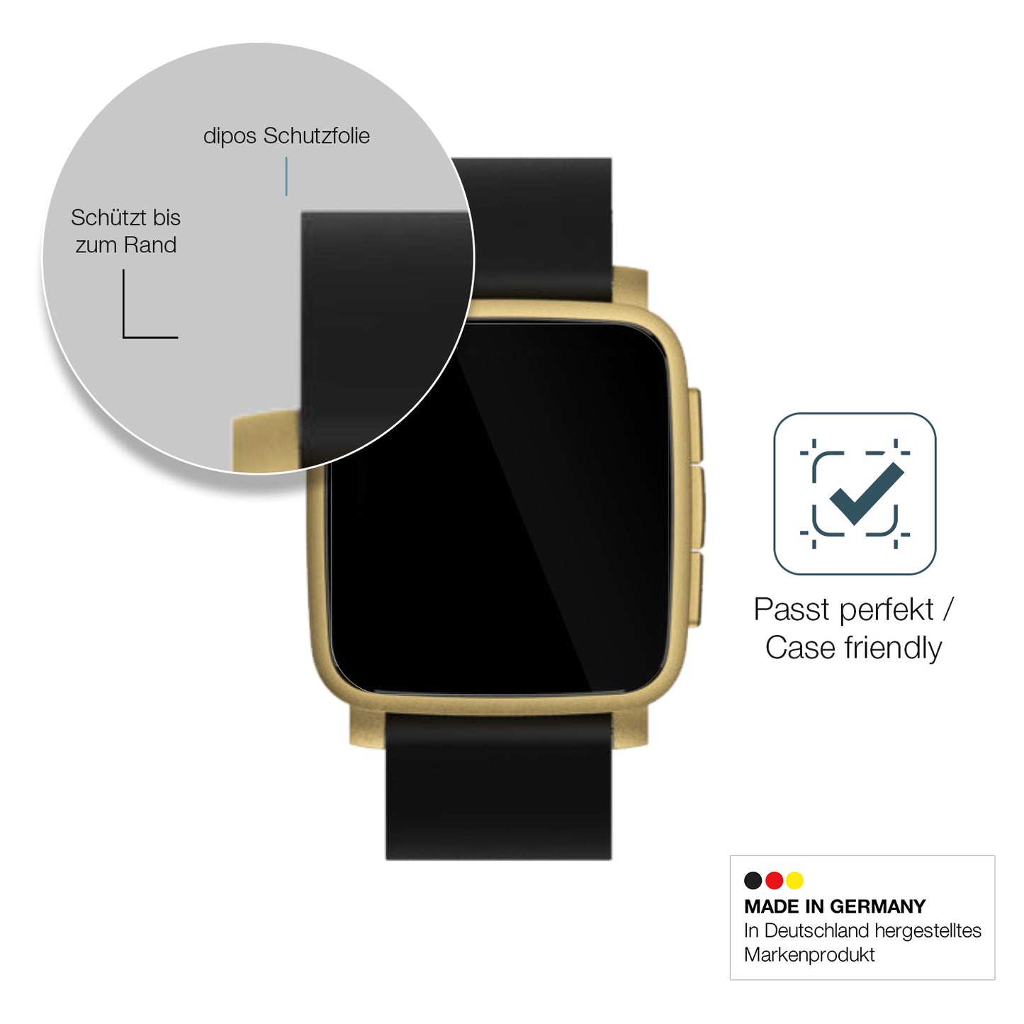 Besonders flexibler Displayschutz mit Anti-Shock-Schicht im Materialmix