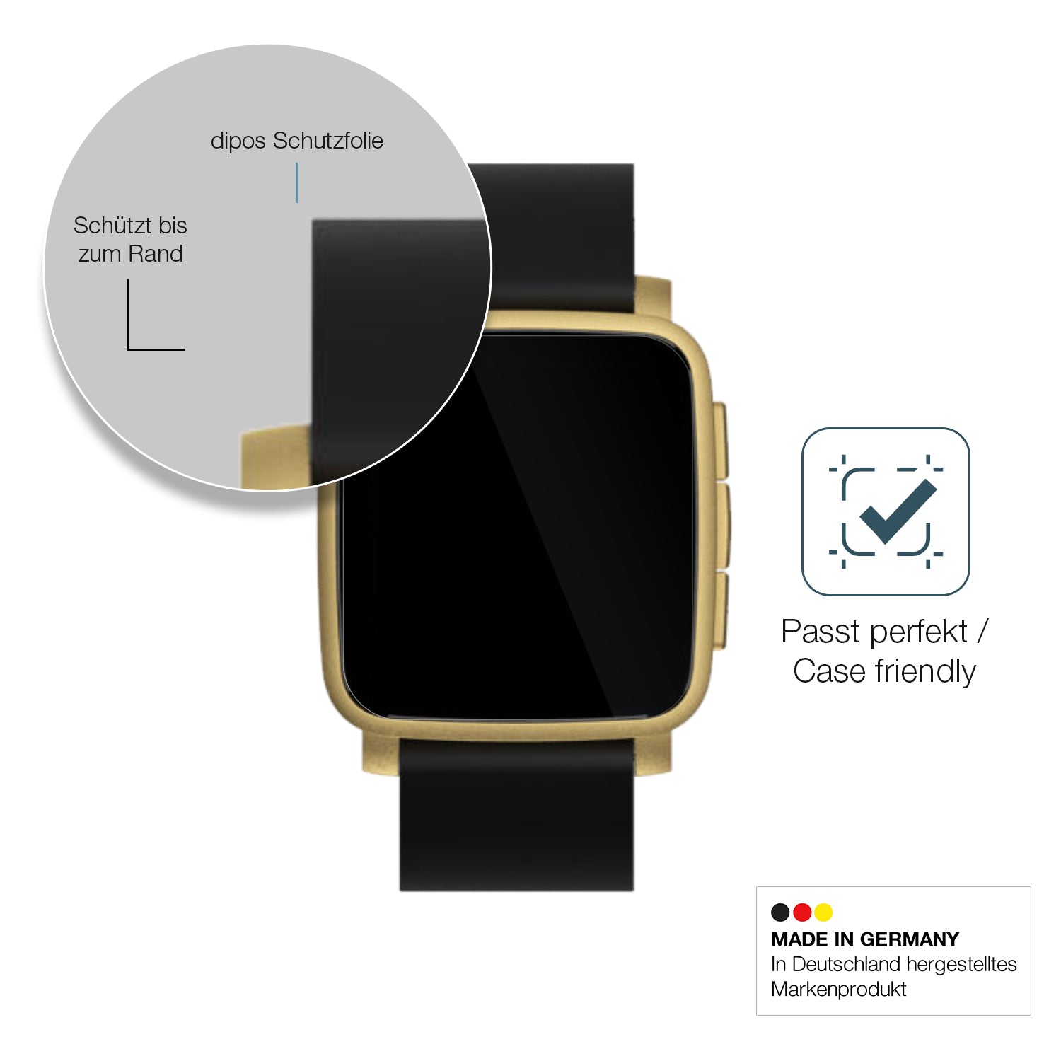 Besonders flexibler Displayschutz mit Anti-Shock-Schicht im Materialmix