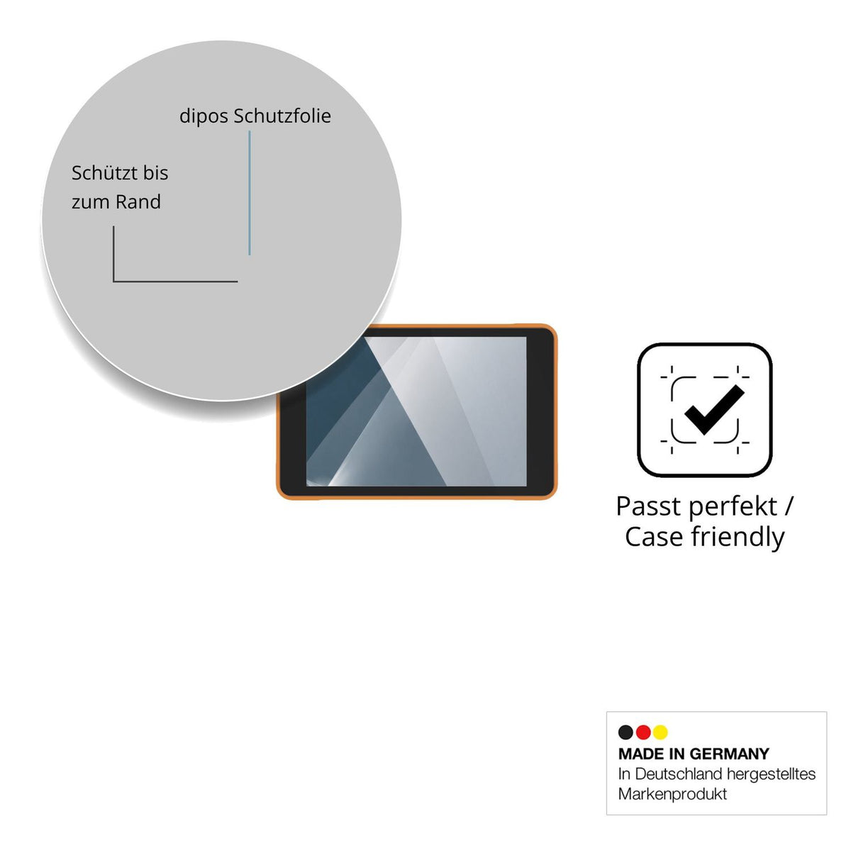 Besonders flexibler Displayschutz mit Anti-Shock-Schicht im Materialmix