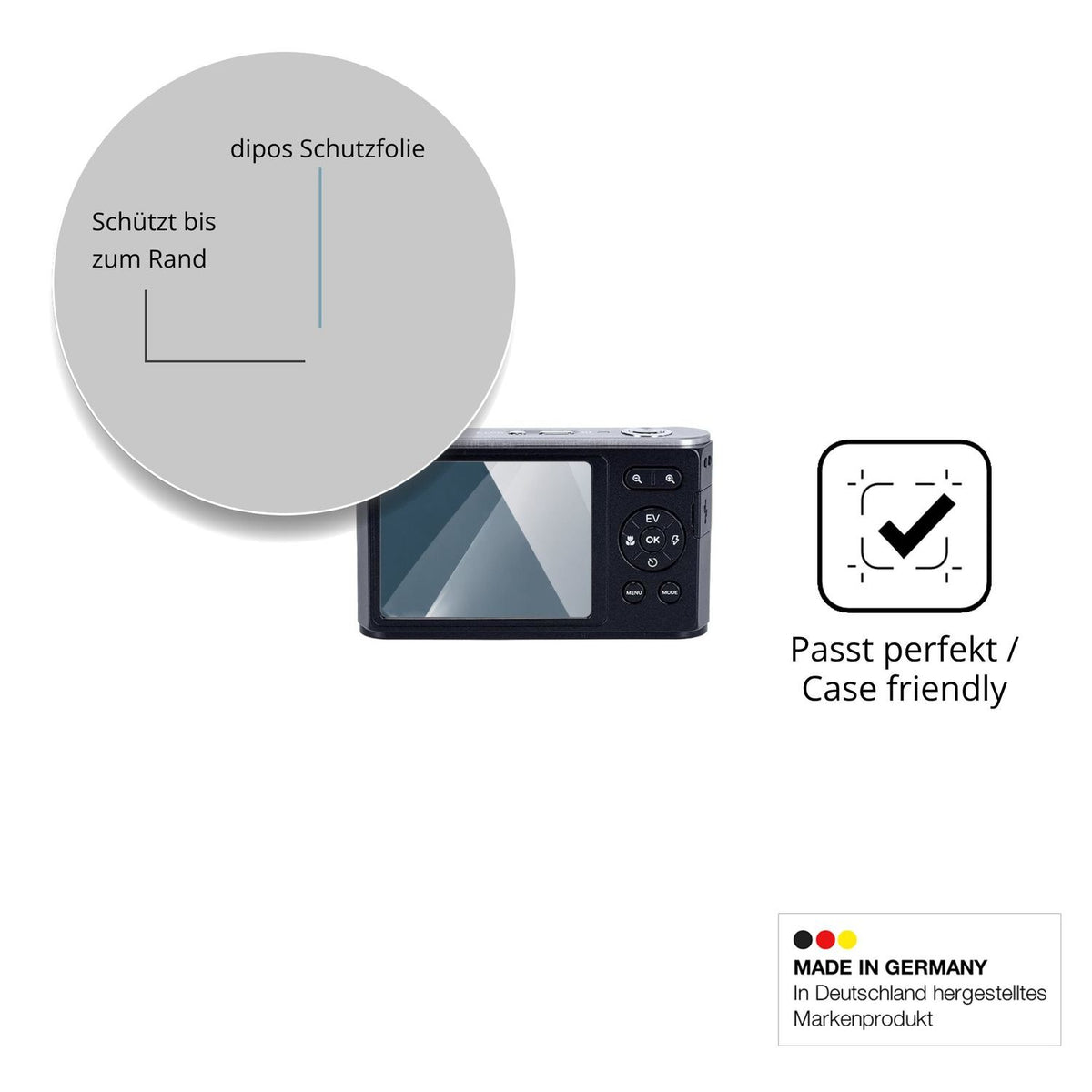 Besonders flexibler Displayschutz mit Anti-Shock-Schicht im Materialmix