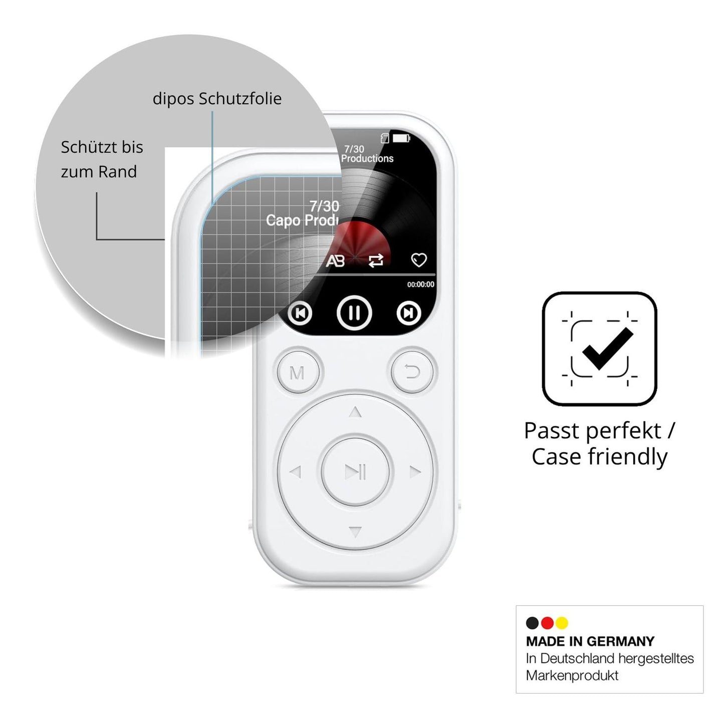 Besonders flexibler Displayschutz mit Anti-Shock-Schicht im Materialmix