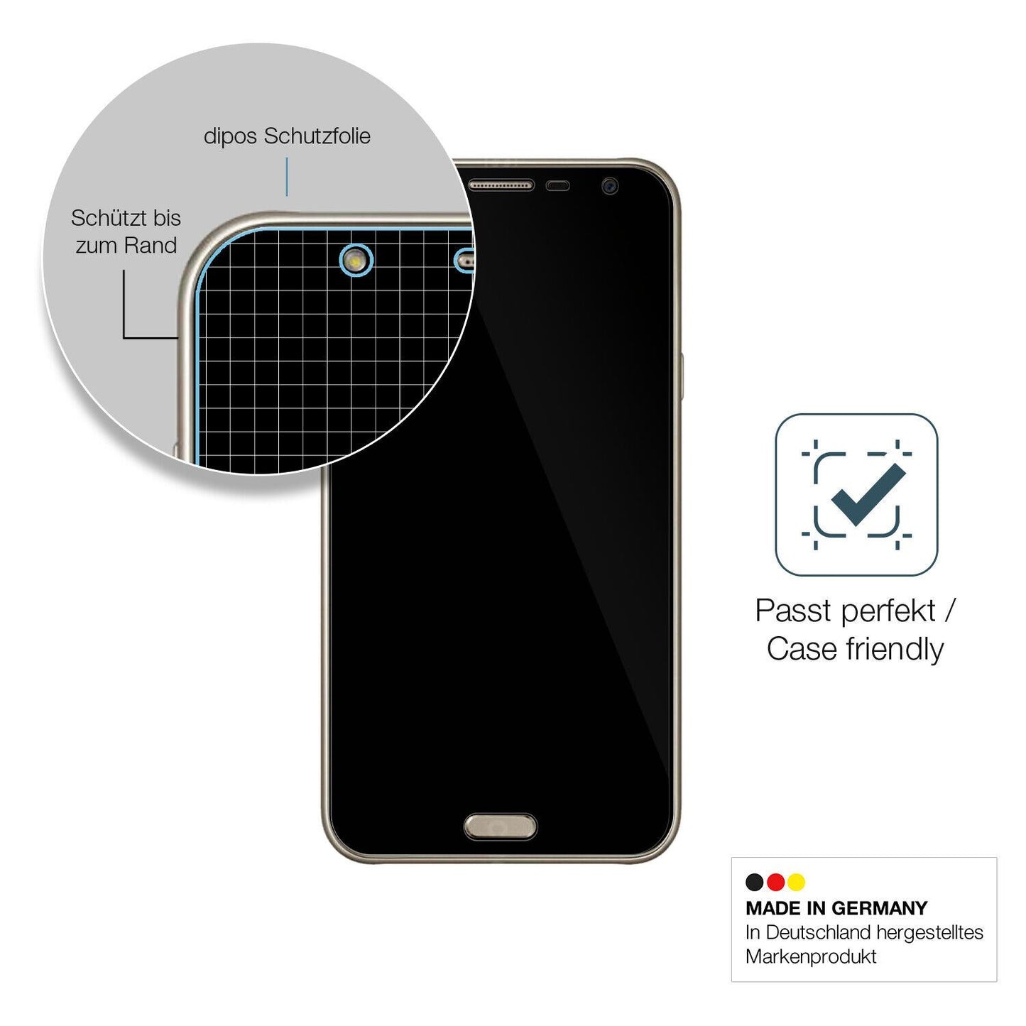 Besonders flexibler Displayschutz mit Anti-Shock-Schicht im Materialmix