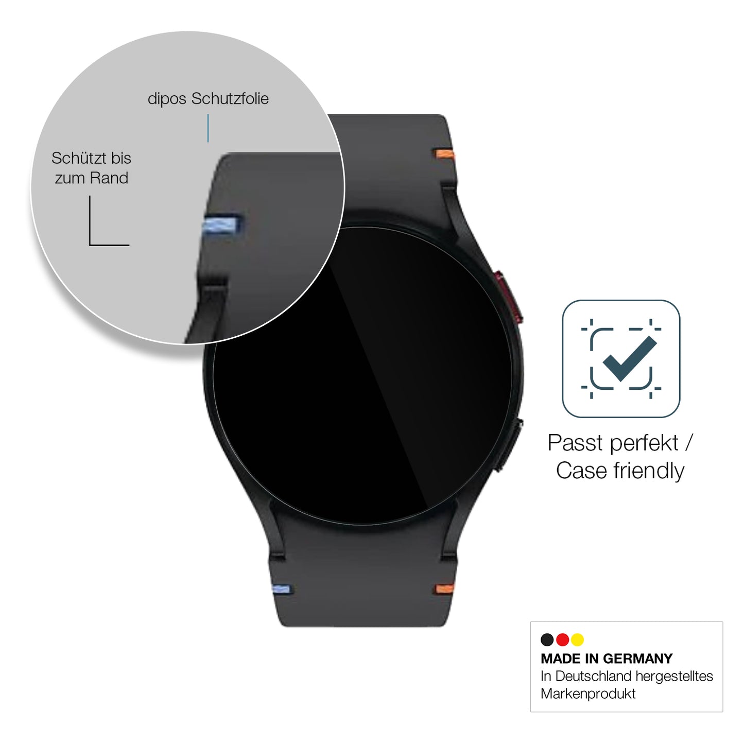 Besonders flexibler Displayschutz mit Anti-Shock-Schicht im Materialmix
