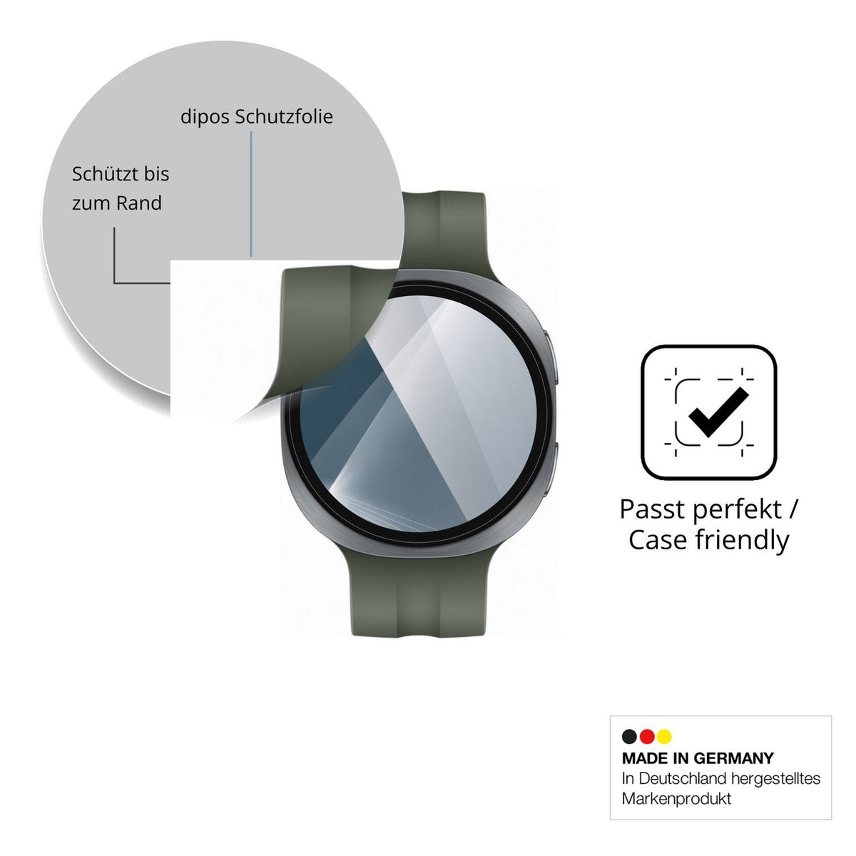 Besonders flexibler Displayschutz mit Anti-Shock-Schicht im Materialmix