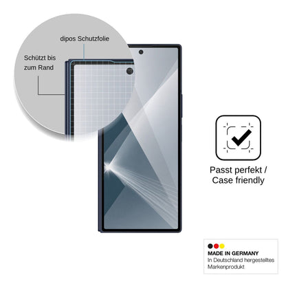 2x 9H Schutzfolie für Samsung Galaxy Z Fold6 Aussenseite Panzerfolie