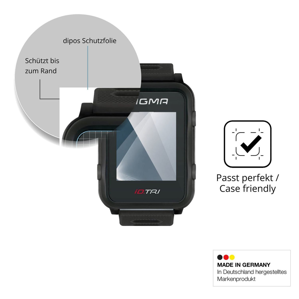 Besonders flexibler Displayschutz mit Anti-Shock-Schicht im Materialmix