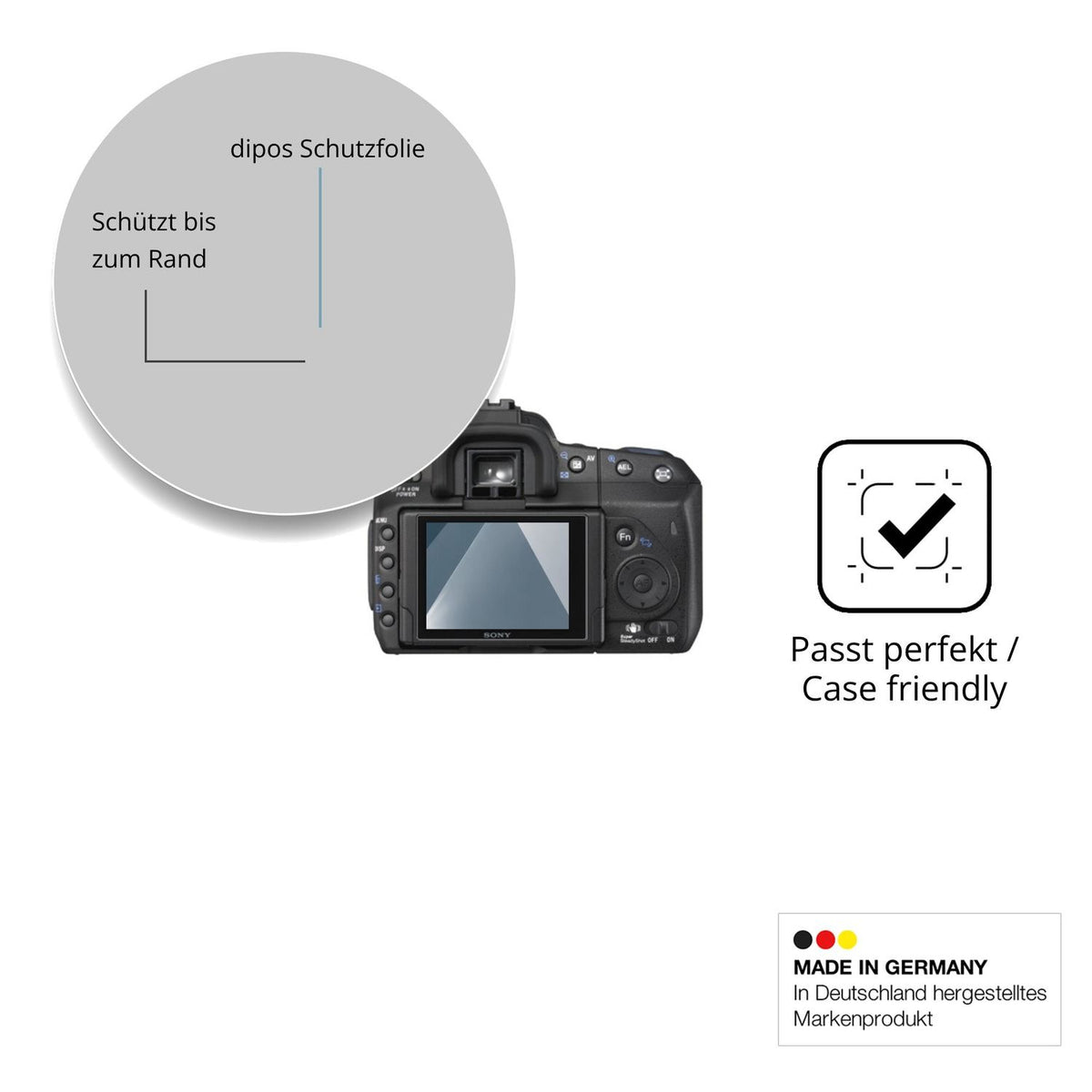 Besonders flexibler Displayschutz mit Anti-Shock-Schicht im Materialmix