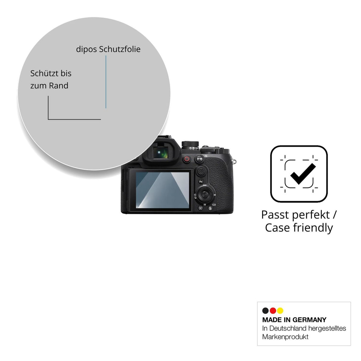 Besonders flexibler Displayschutz mit Anti-Shock-Schicht im Materialmix