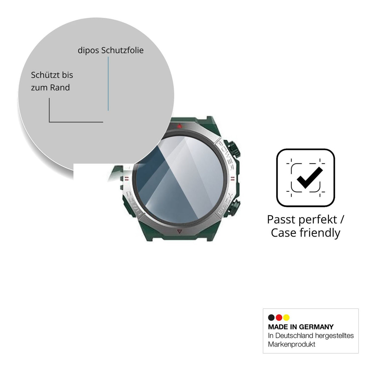 Besonders flexibler Displayschutz mit Anti-Shock-Schicht im Materialmix