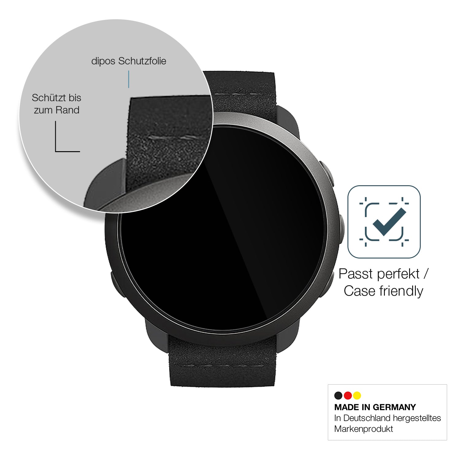 Besonders flexibler Displayschutz mit Anti-Shock-Schicht im Materialmix