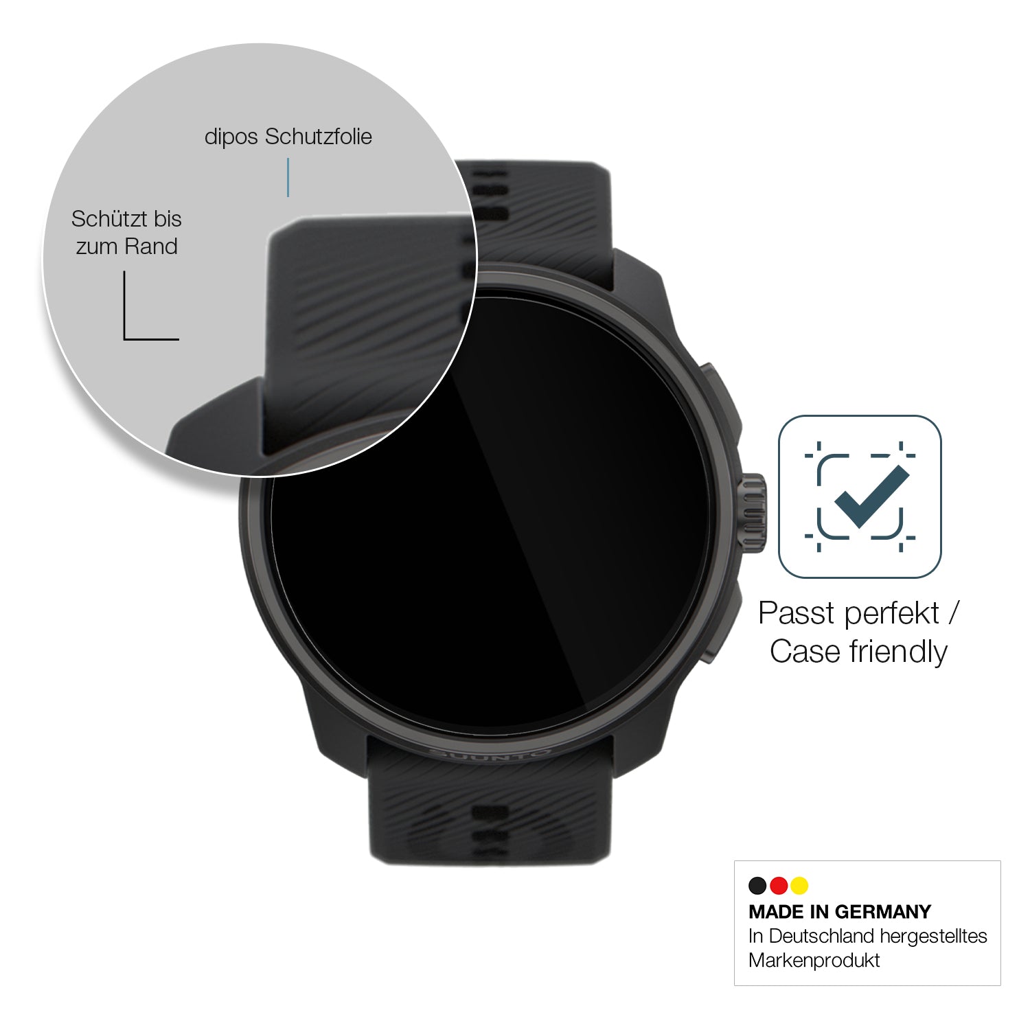 Besonders flexibler Displayschutz mit Anti-Shock-Schicht im Materialmix