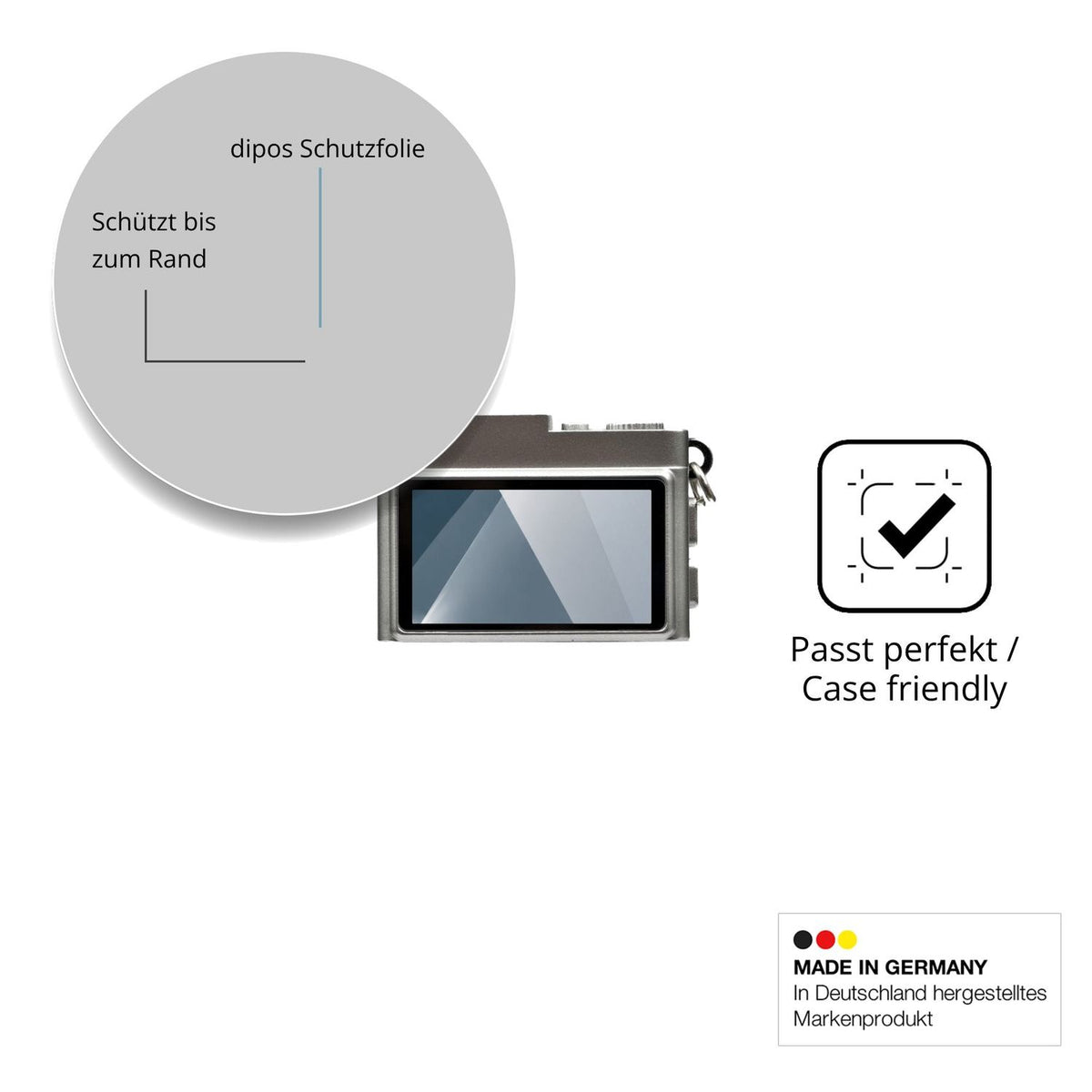 Besonders flexibler Displayschutz mit Anti-Shock-Schicht im Materialmix