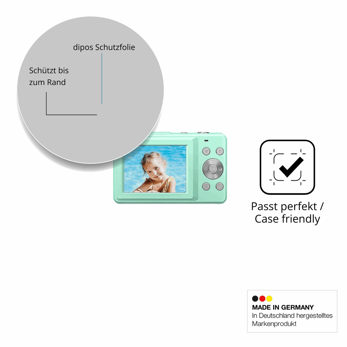 Besonders flexibler Displayschutz mit Anti-Shock-Schicht im Materialmix