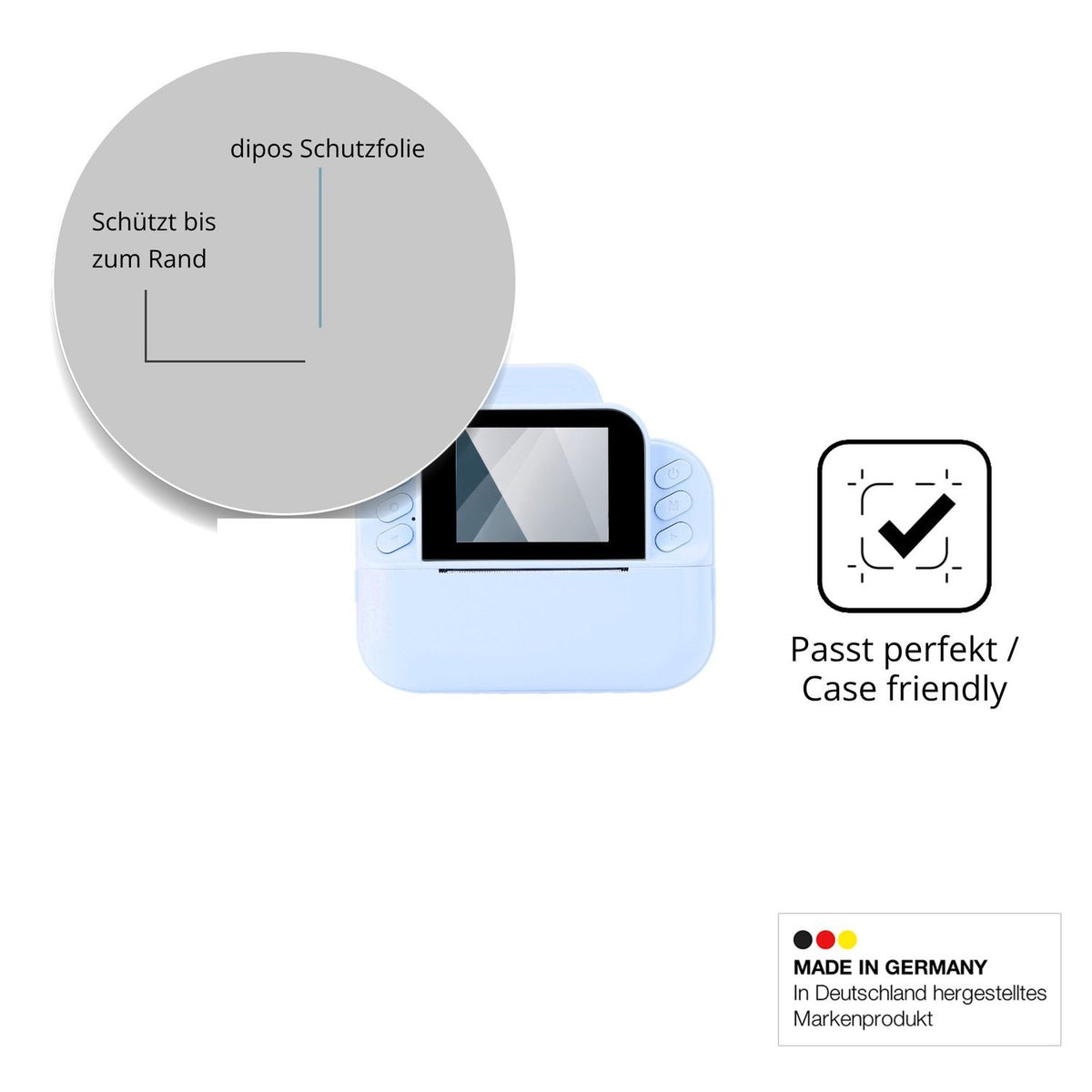 Besonders flexibler Displayschutz mit Anti-Shock-Schicht im Materialmix