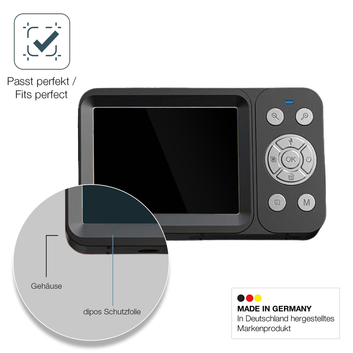 Besonders flexibler Displayschutz mit Anti-Shock-Schicht im Materialmix
