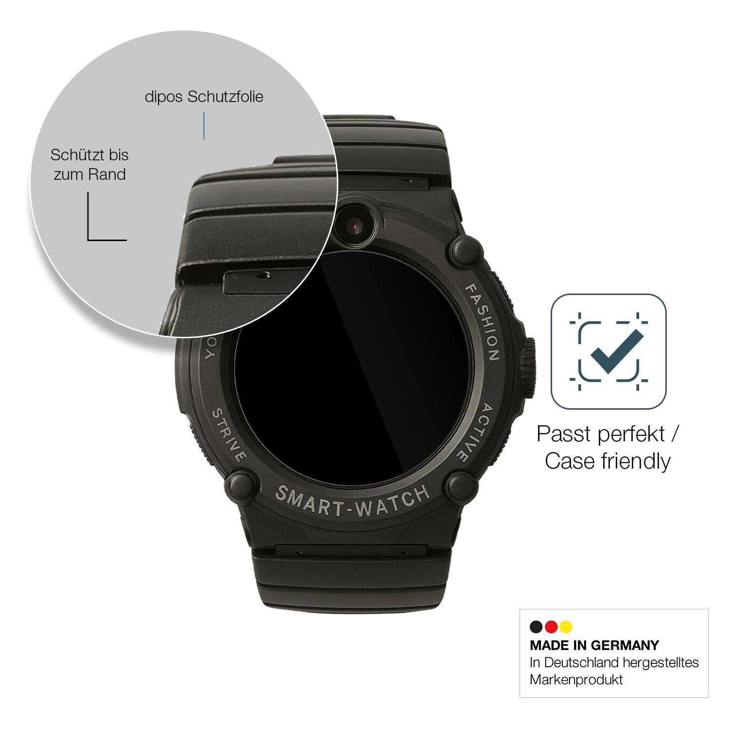 Besonders flexibler Displayschutz mit Anti-Shock-Schicht im Materialmix