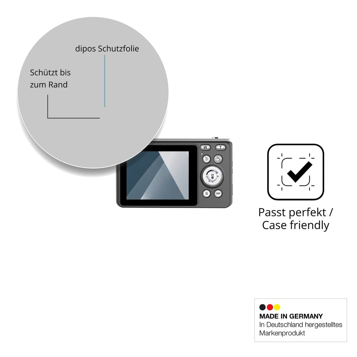 Besonders flexibler Displayschutz mit Anti-Shock-Schicht im Materialmix
