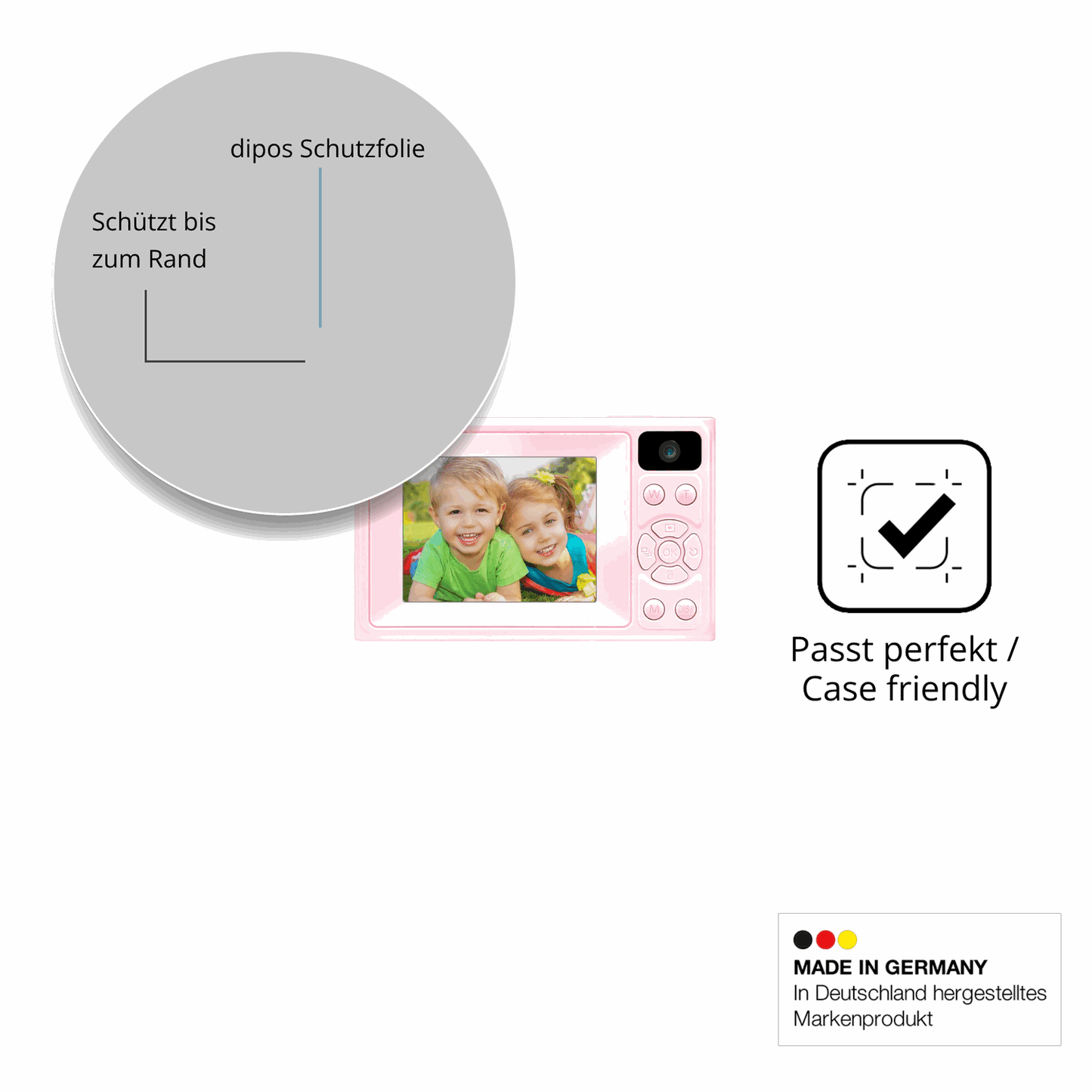 Besonders flexibler Displayschutz mit Anti-Shock-Schicht im Materialmix