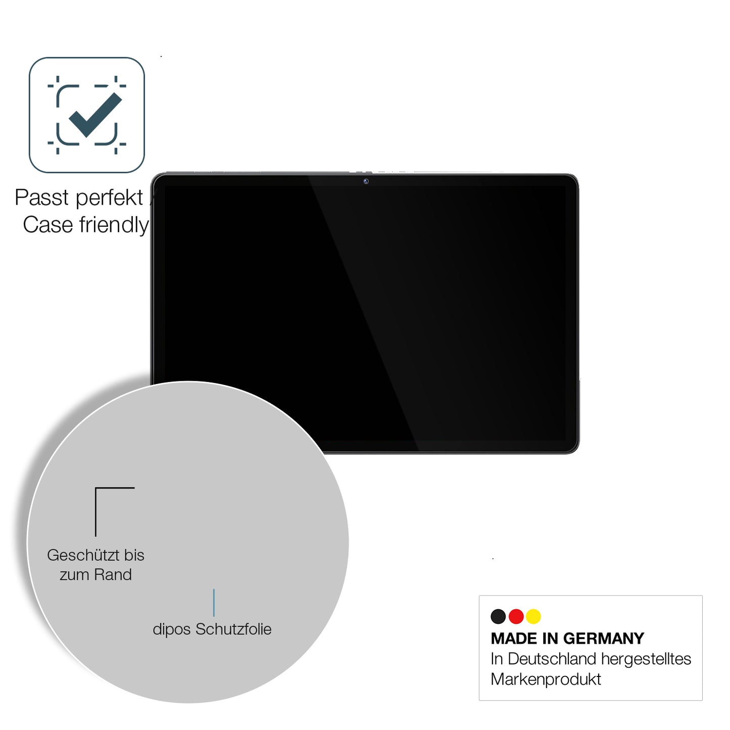 Besonders flexibler Displayschutz mit Anti-Shock-Schicht im Materialmix