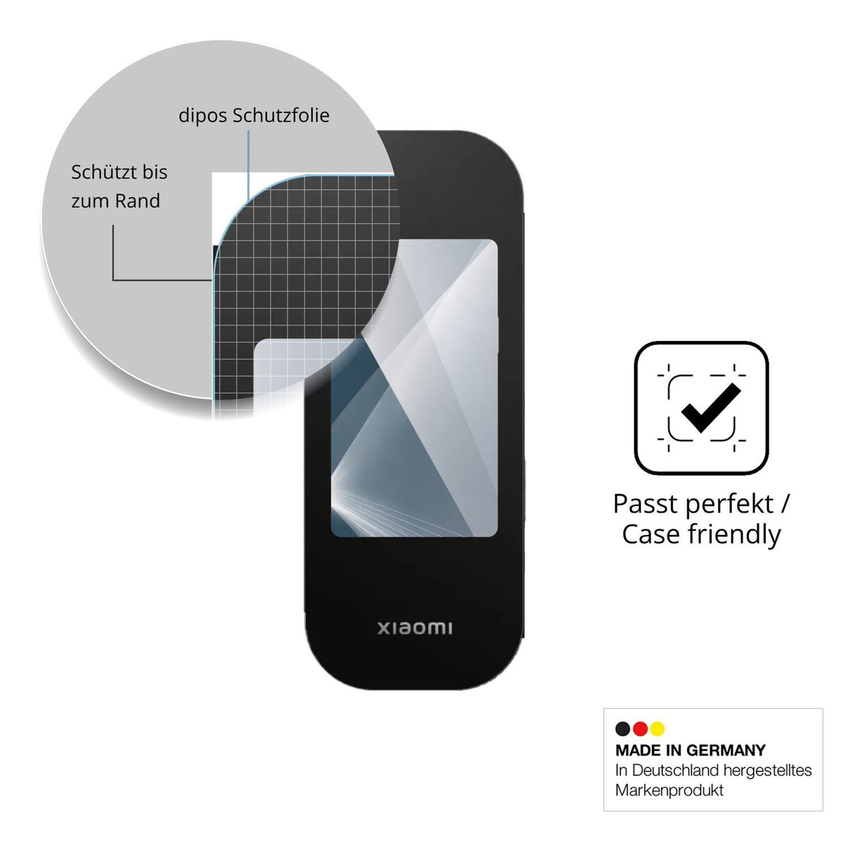 Besonders flexibler Displayschutz mit Anti-Shock-Schicht im Materialmix