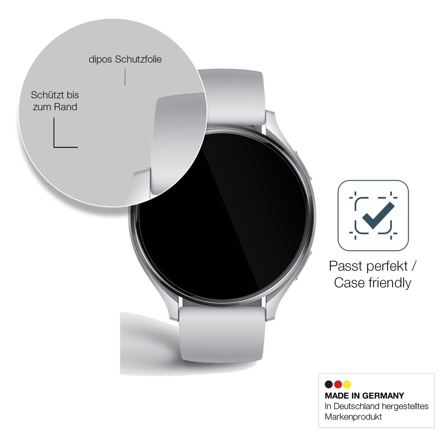 Besonders flexibler Displayschutz mit Anti-Shock-Schicht im Materialmix