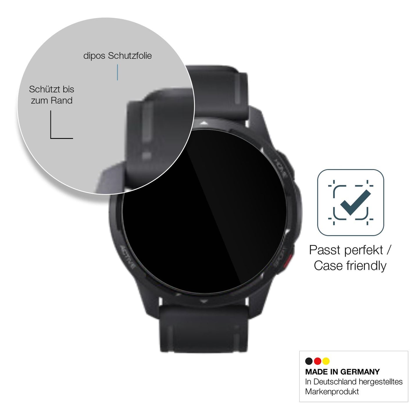 Besonders flexibler Displayschutz mit Anti-Shock-Schicht im Materialmix