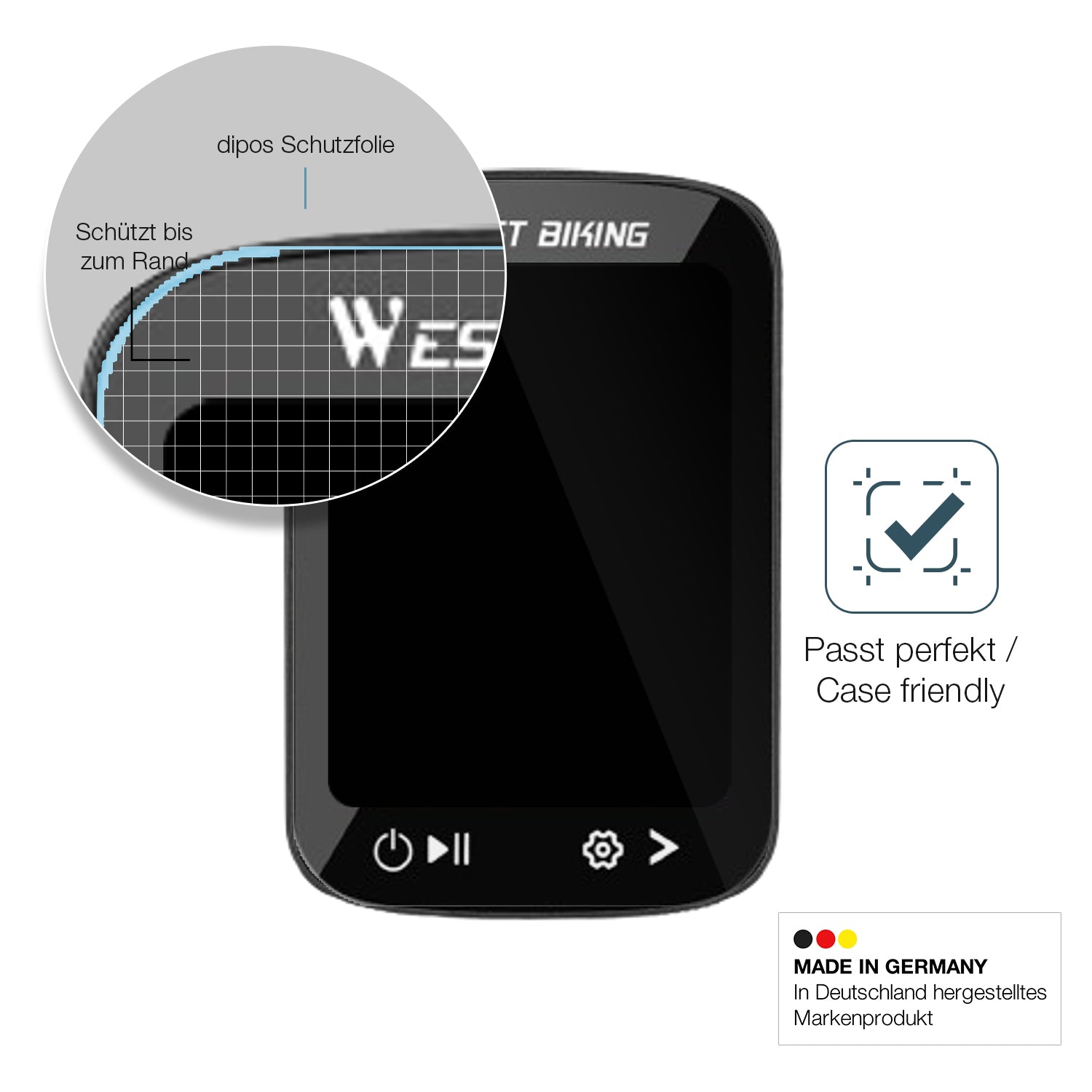 Besonders flexibler Displayschutz mit Anti-Shock-Schicht im Materialmix